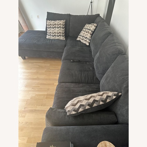 Used Dark Gray Fabric 3+ Piece Sectional for sale on AptDeco