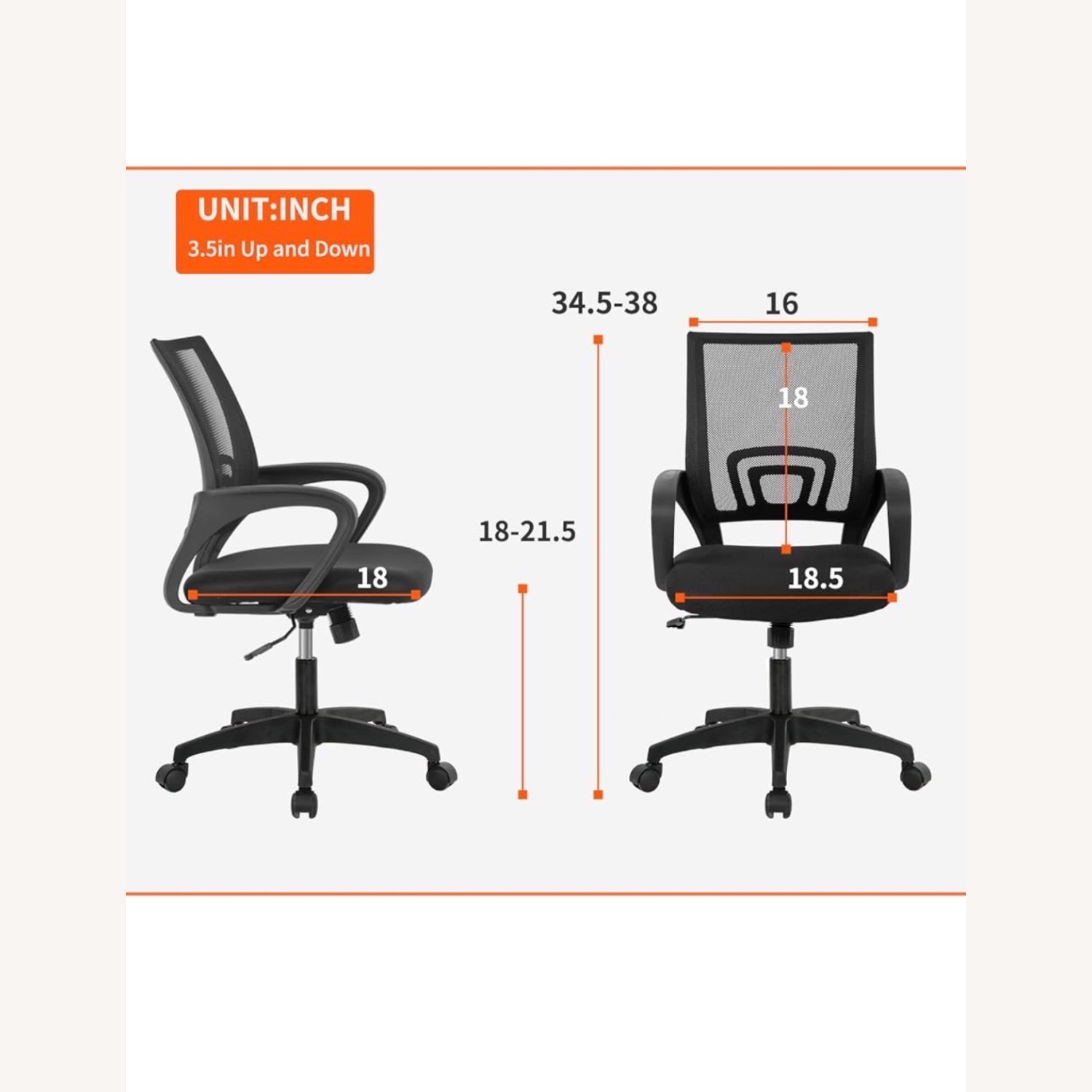 Amazon Black Office Chair - image-3