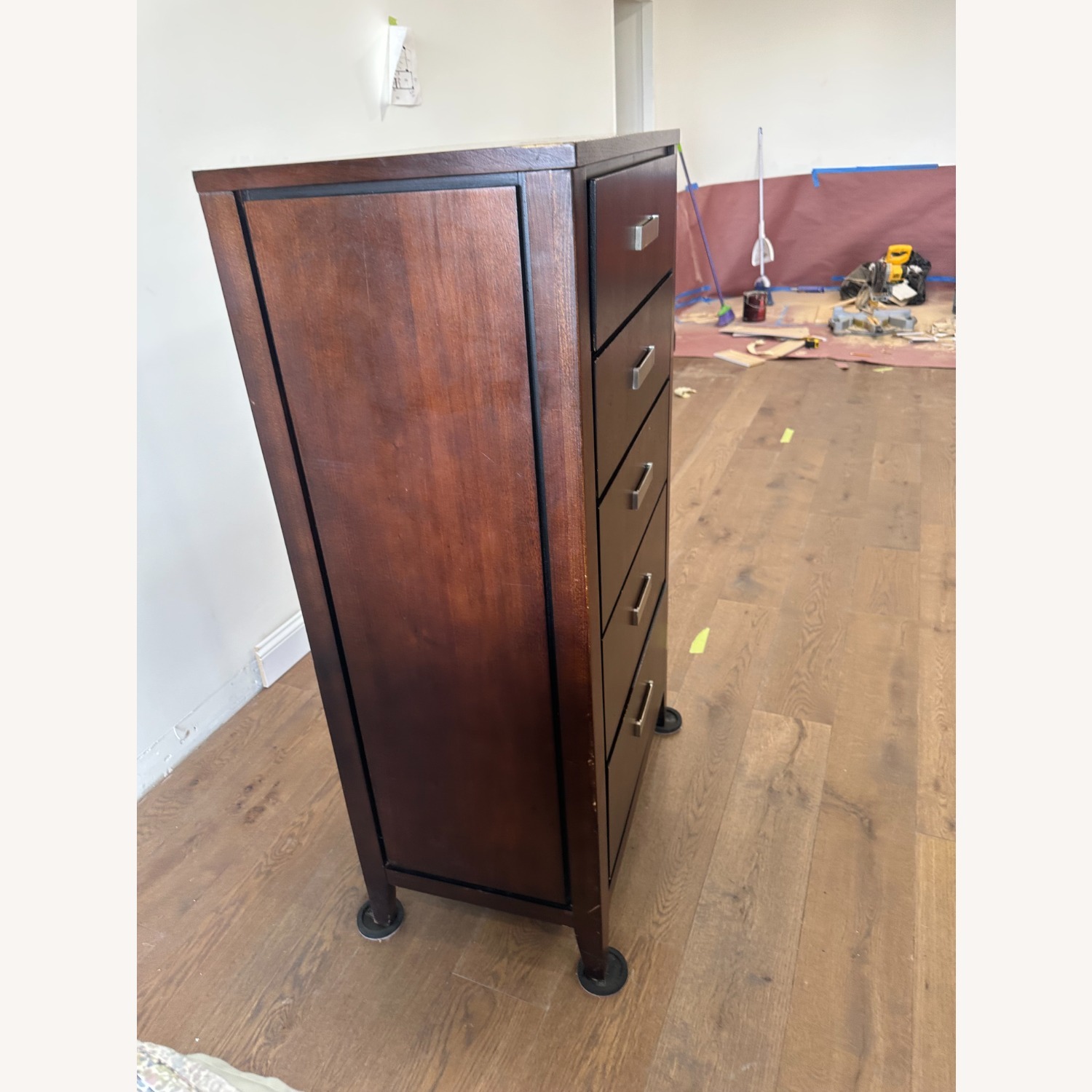 Cherry Wood 5-Drawer Dresser – Hardwood - image-2