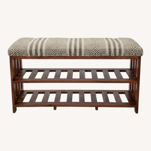 Used Wood Bench/Shoe Rack for sale on AptDeco
