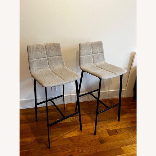 Used 2 Blu Dot Barstools in Tait Stone  for sale on AptDeco