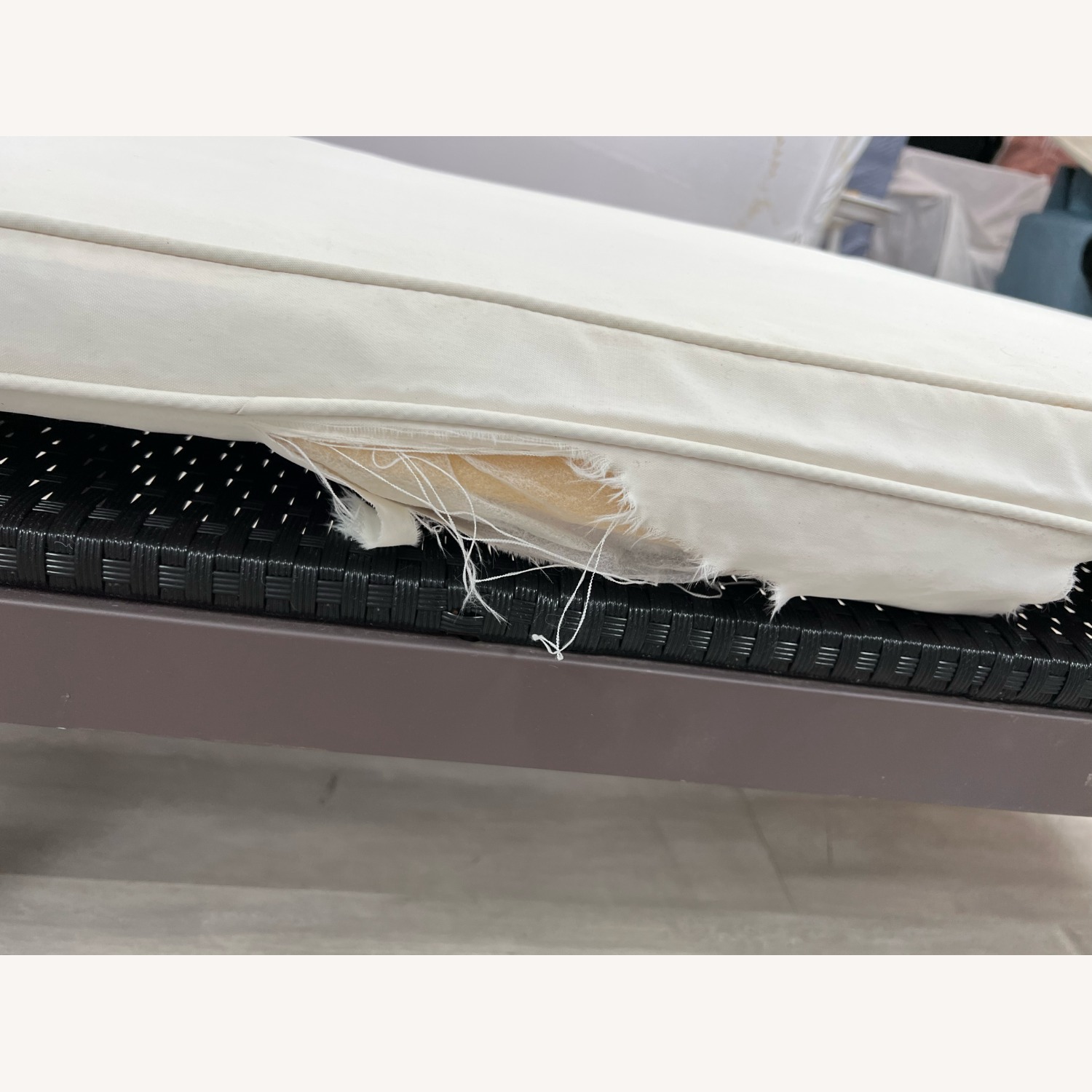 Costway Brown Adjustable Rattan Chair Chaise - image-5