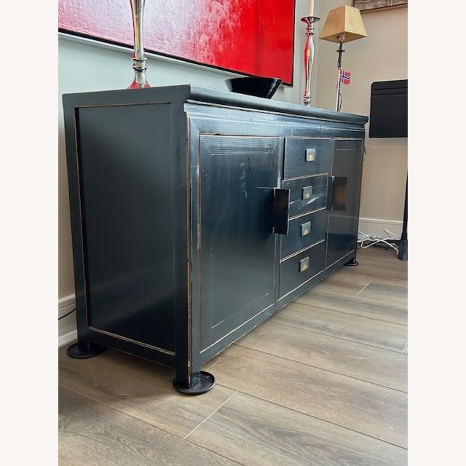 Vintage/Antique Ningbo Black Wood Sideboard - image-3