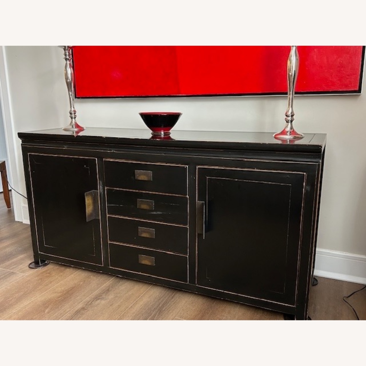 Vintage/Antique Ningbo Black Wood Sideboard - image-5