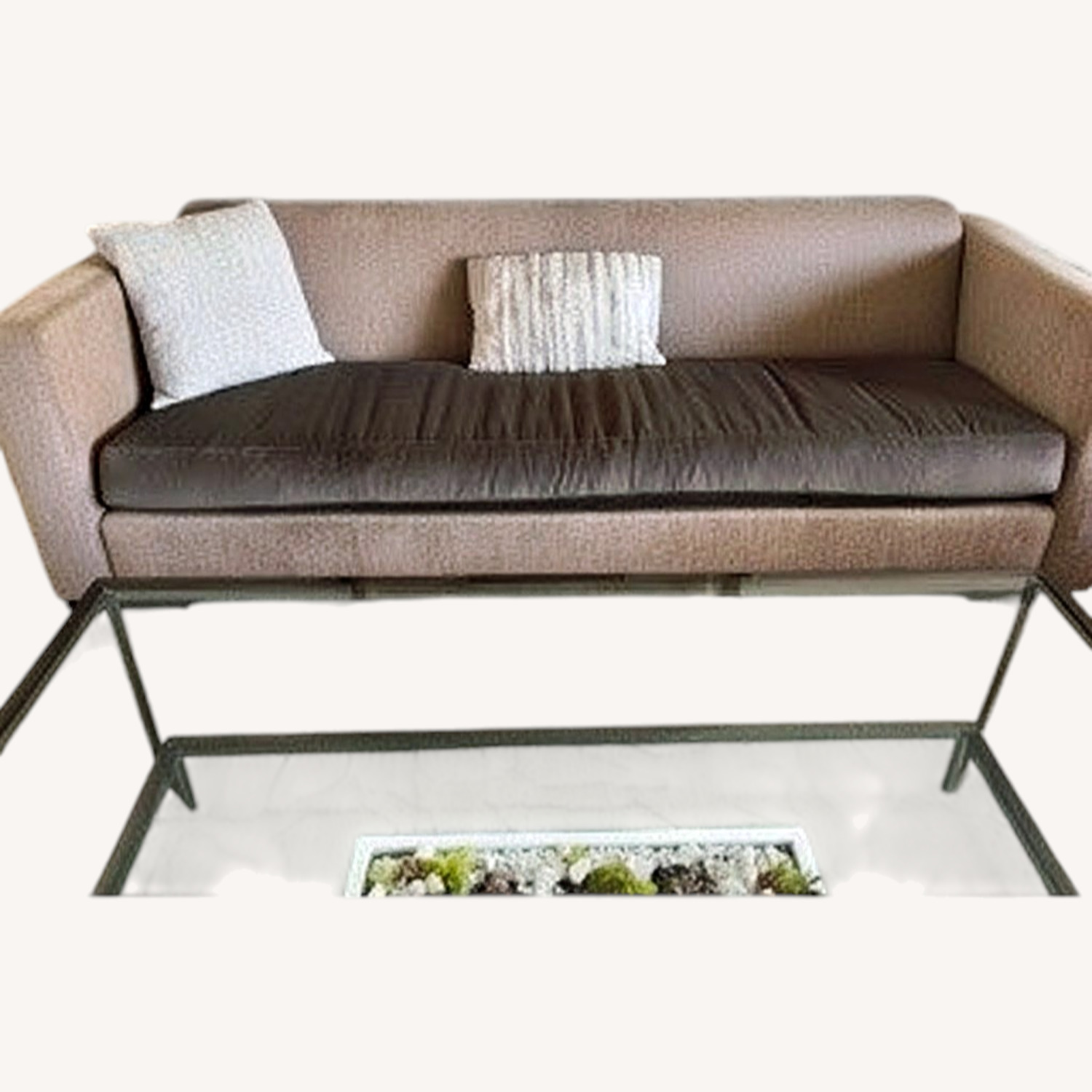 Holly Hunt Light Brown Fabric 3+ Seater Sofa - image-5