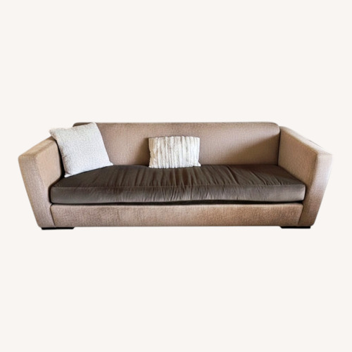 Used Holly Hunt Light Brown Fabric 3+ Seater Sofa for sale on AptDeco