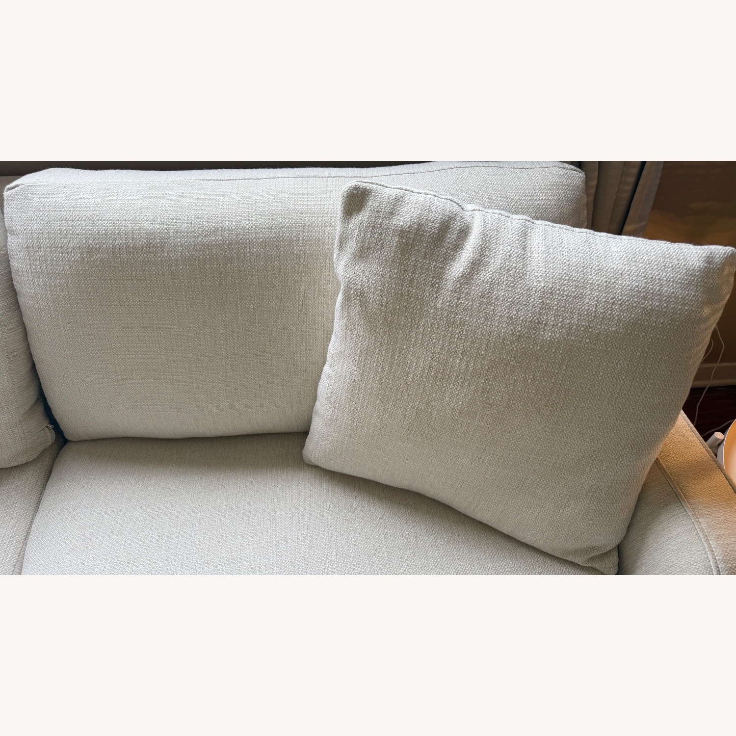 Macy's White Kendrah 80” Fabric Sofa - image-4