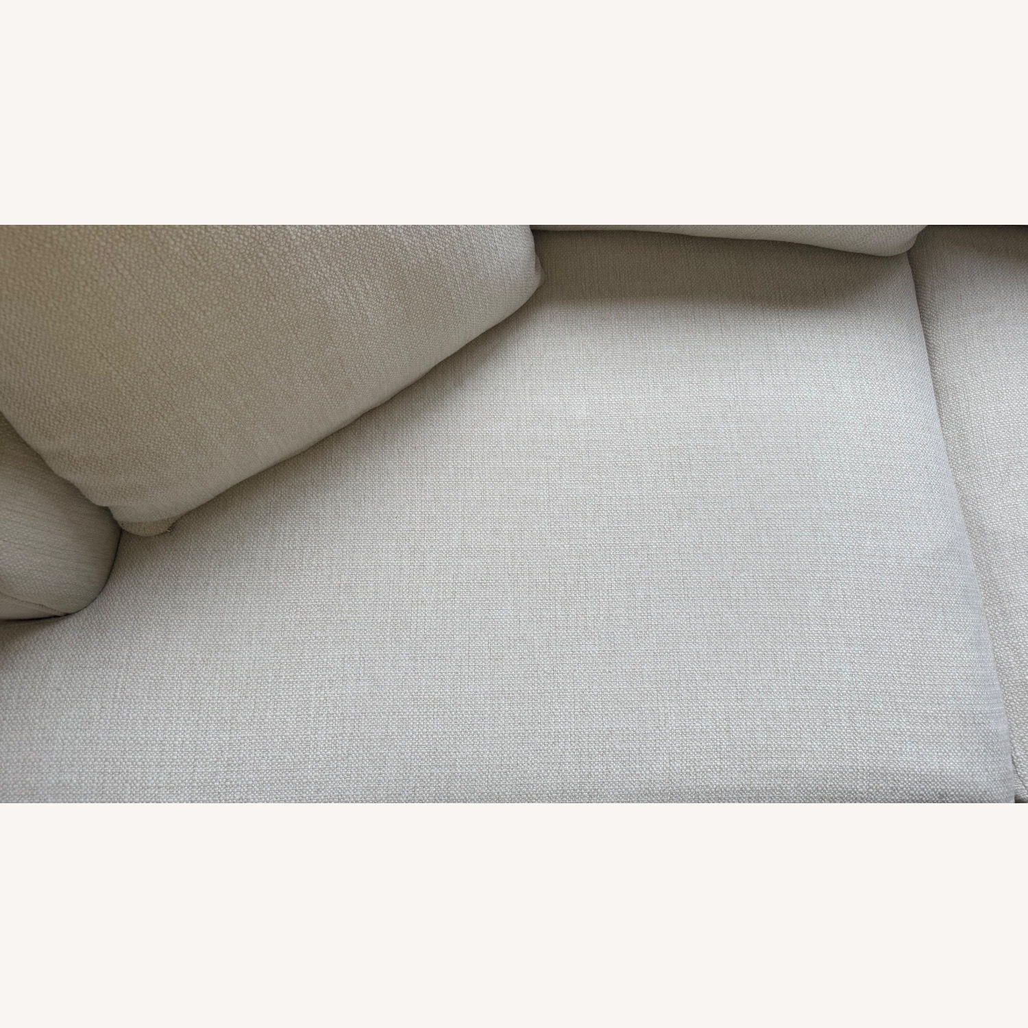 Macy's White Kendrah 80” Fabric Sofa - image-3