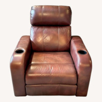 Dark Brown Leather Electric Recliner