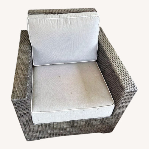 Used Light Gray Patio Matching Single Couches for sale on AptDeco