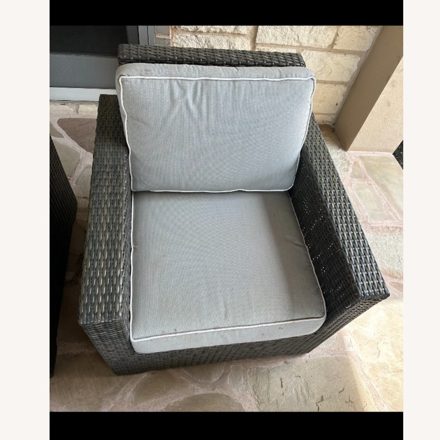 Light Gray Patio Matching Single Couches - image-2