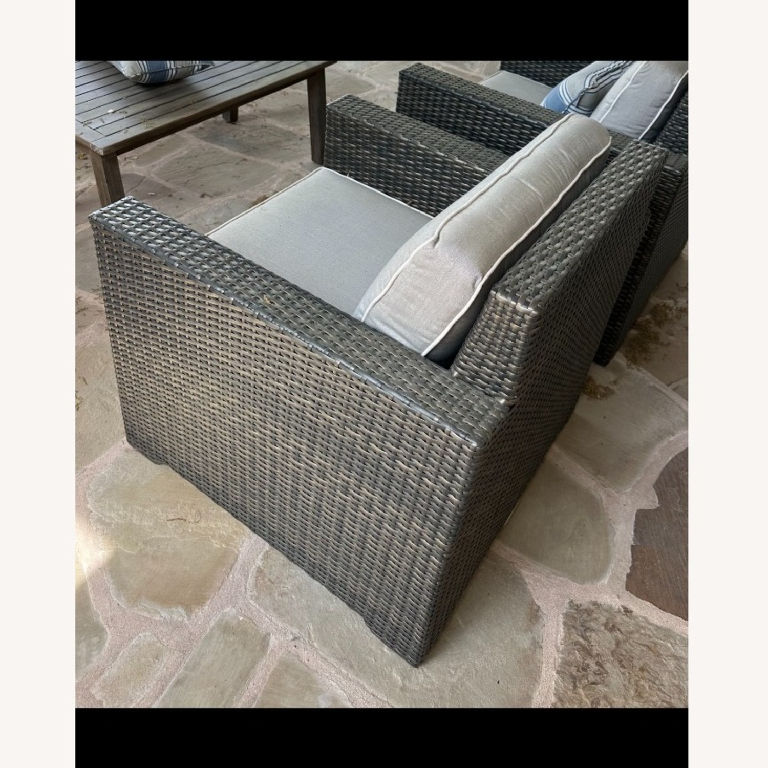 Light Gray Patio Matching Single Couches - image-4