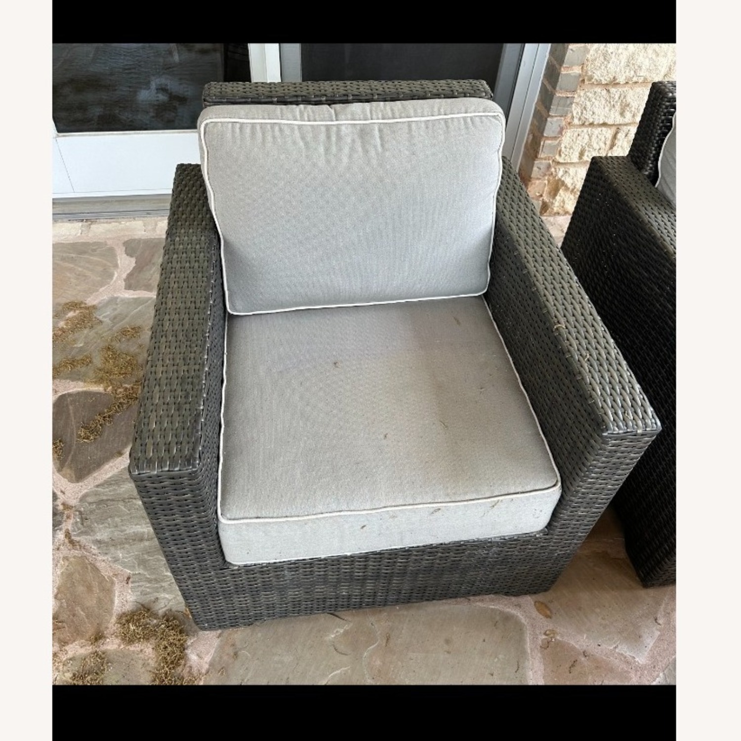 Light Gray Patio Matching Single Couches - image-1