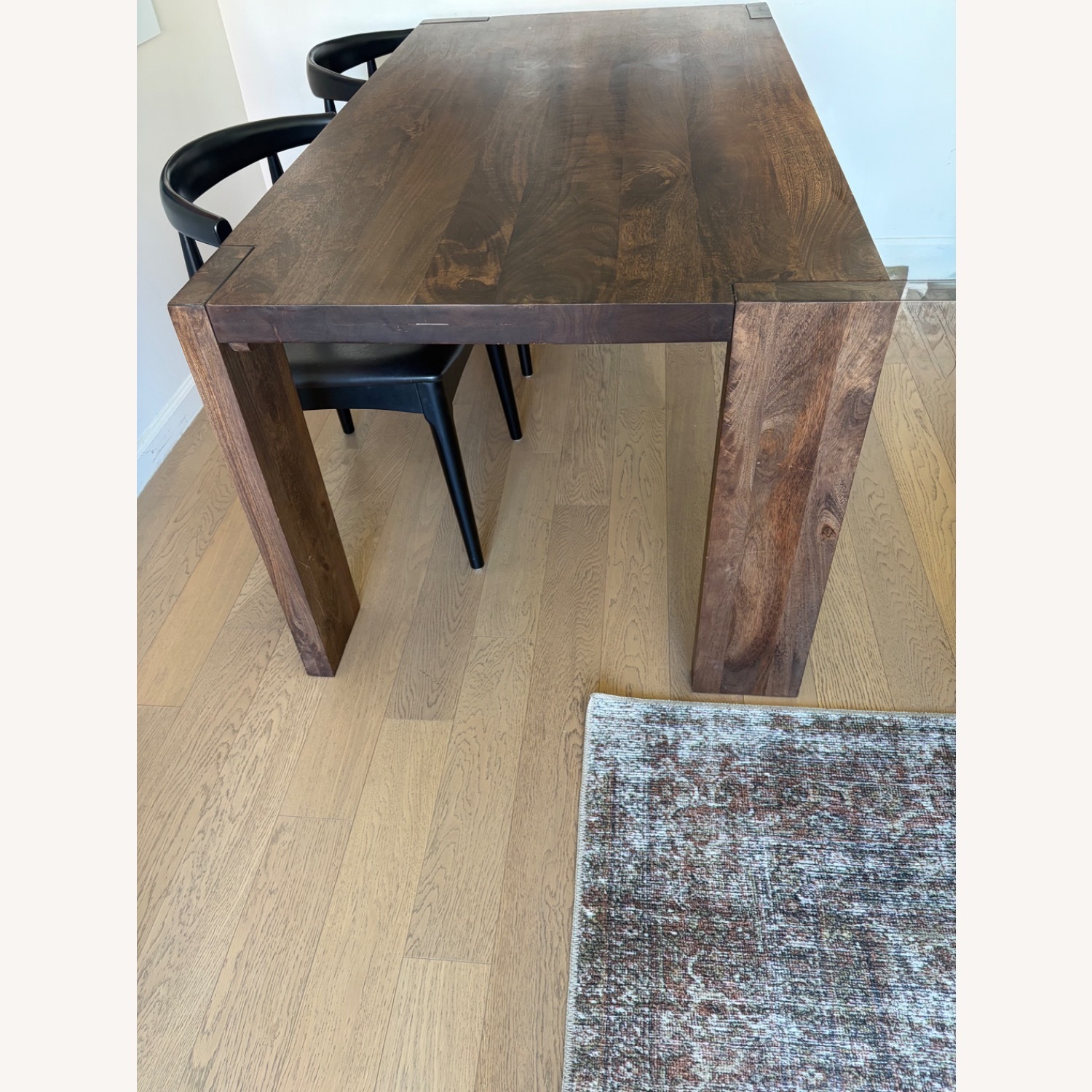 CB2 Blox 63" Rectangular Brown Wood Dining Table - image-4