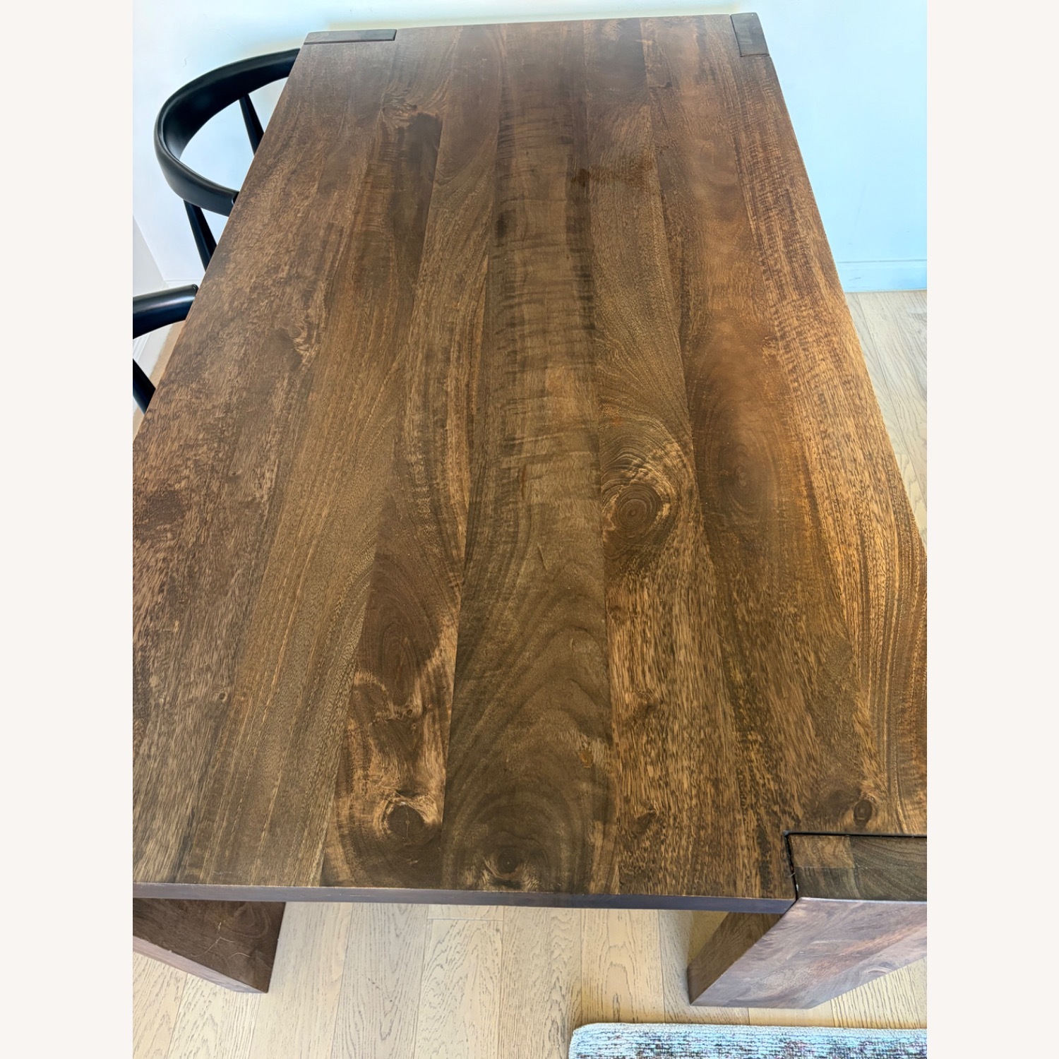 CB2 Blox 63" Rectangular Brown Wood Dining Table - image-3