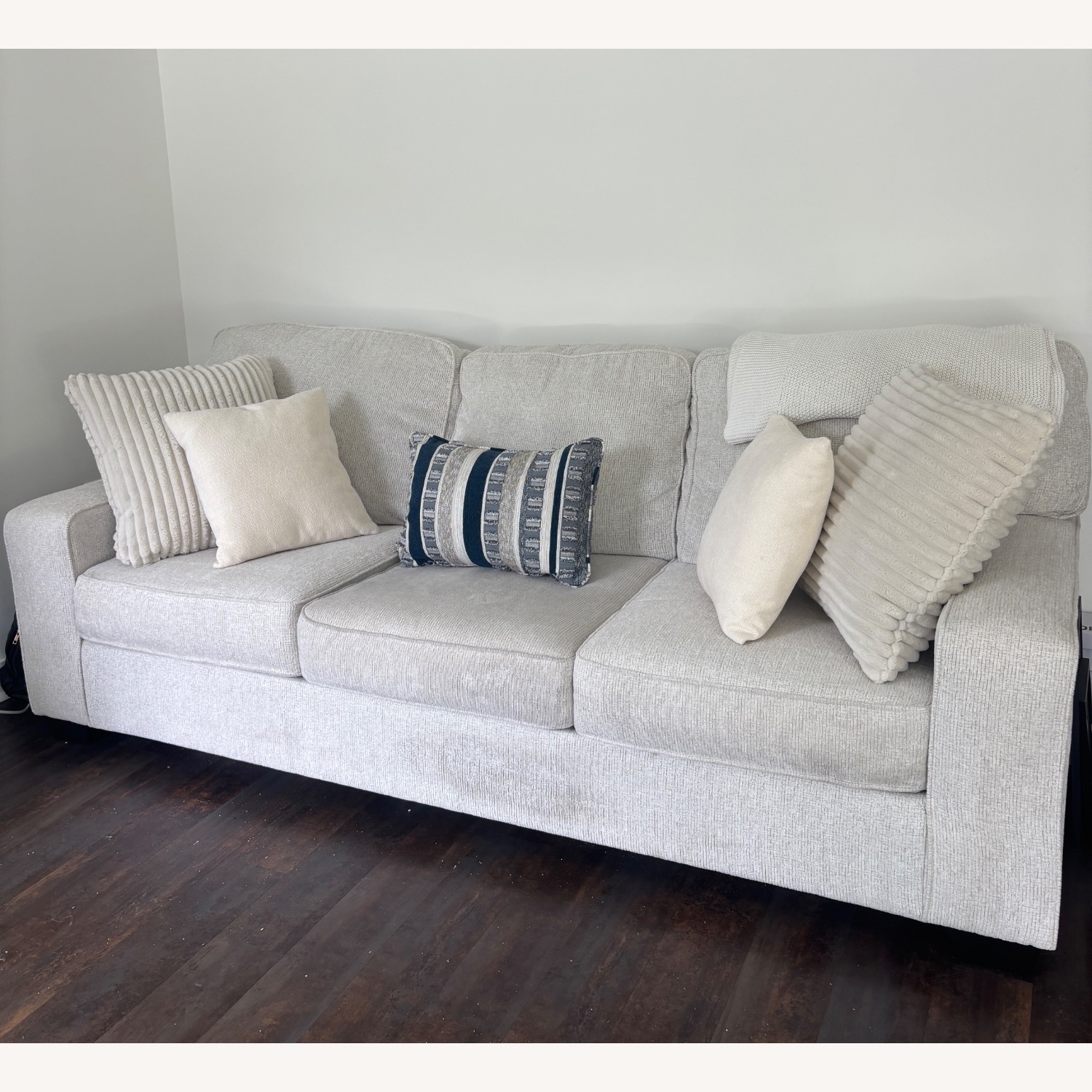 Ashley Furniture White Sofa - image-1