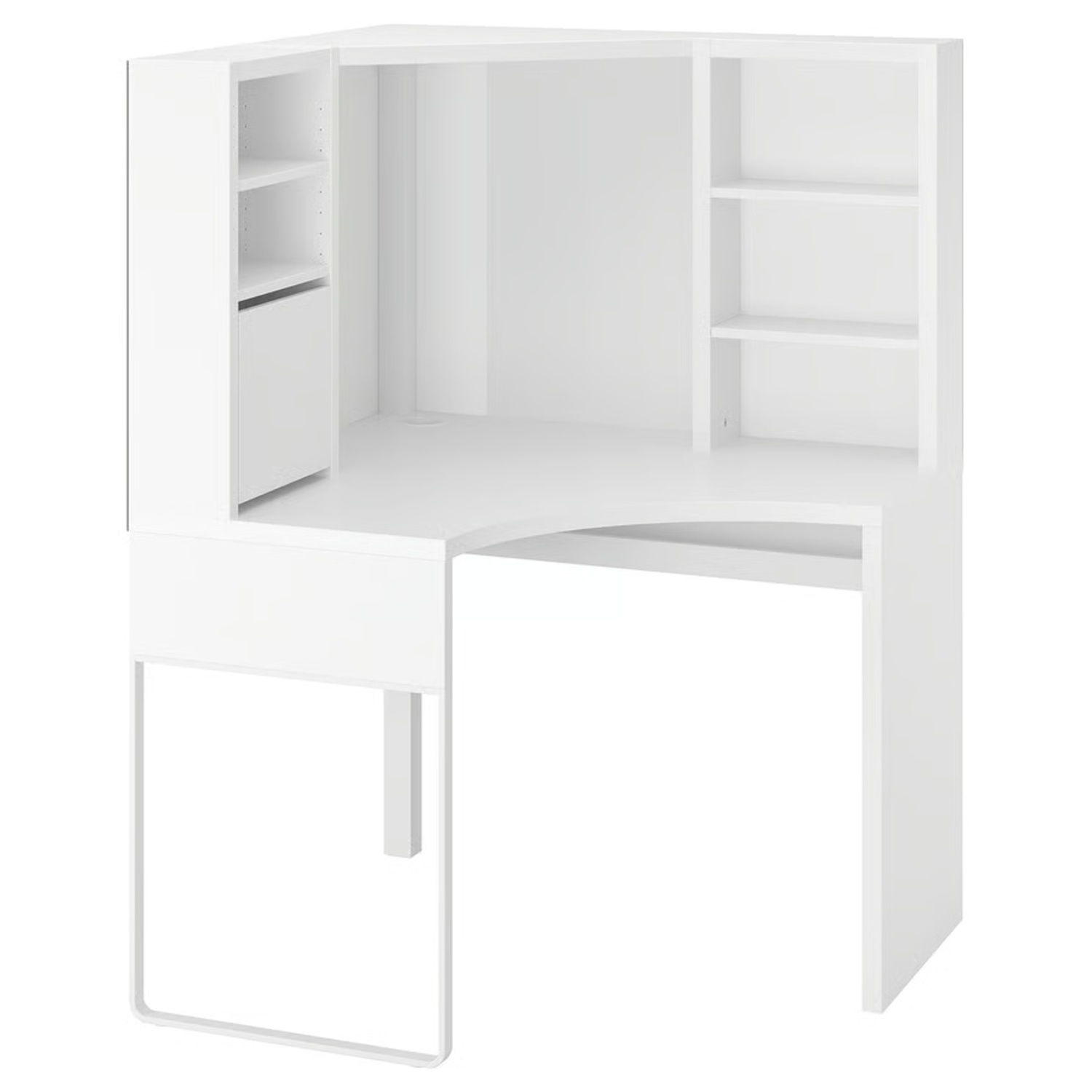 IKEA Micke White Wood Desk and white chair - image-4