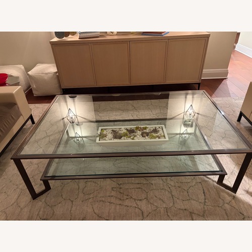 Used Transparent Brass Coffee Table for sale on AptDeco