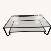 Transparent Brass Coffee Table