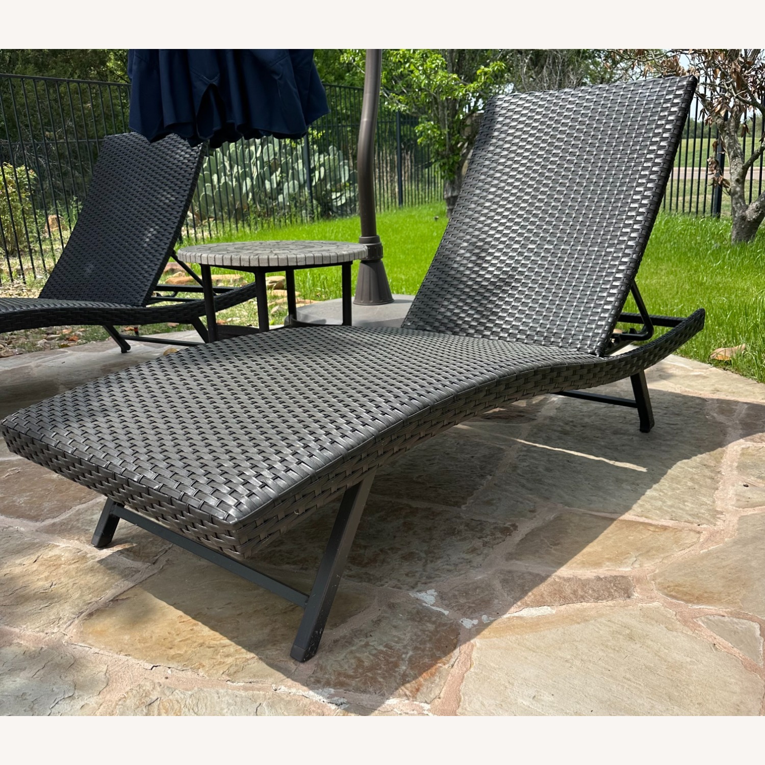 Black Patio Tanning Chairs - image-1