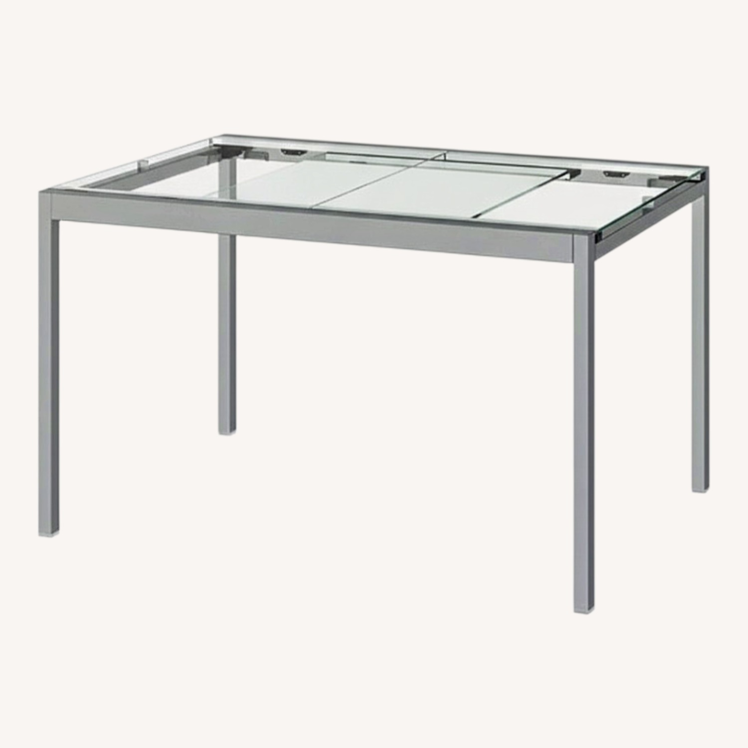 IKEA Transparent Glass Dining Table - image-1