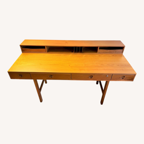 Used Flip Top Teak Desk for sale on AptDeco