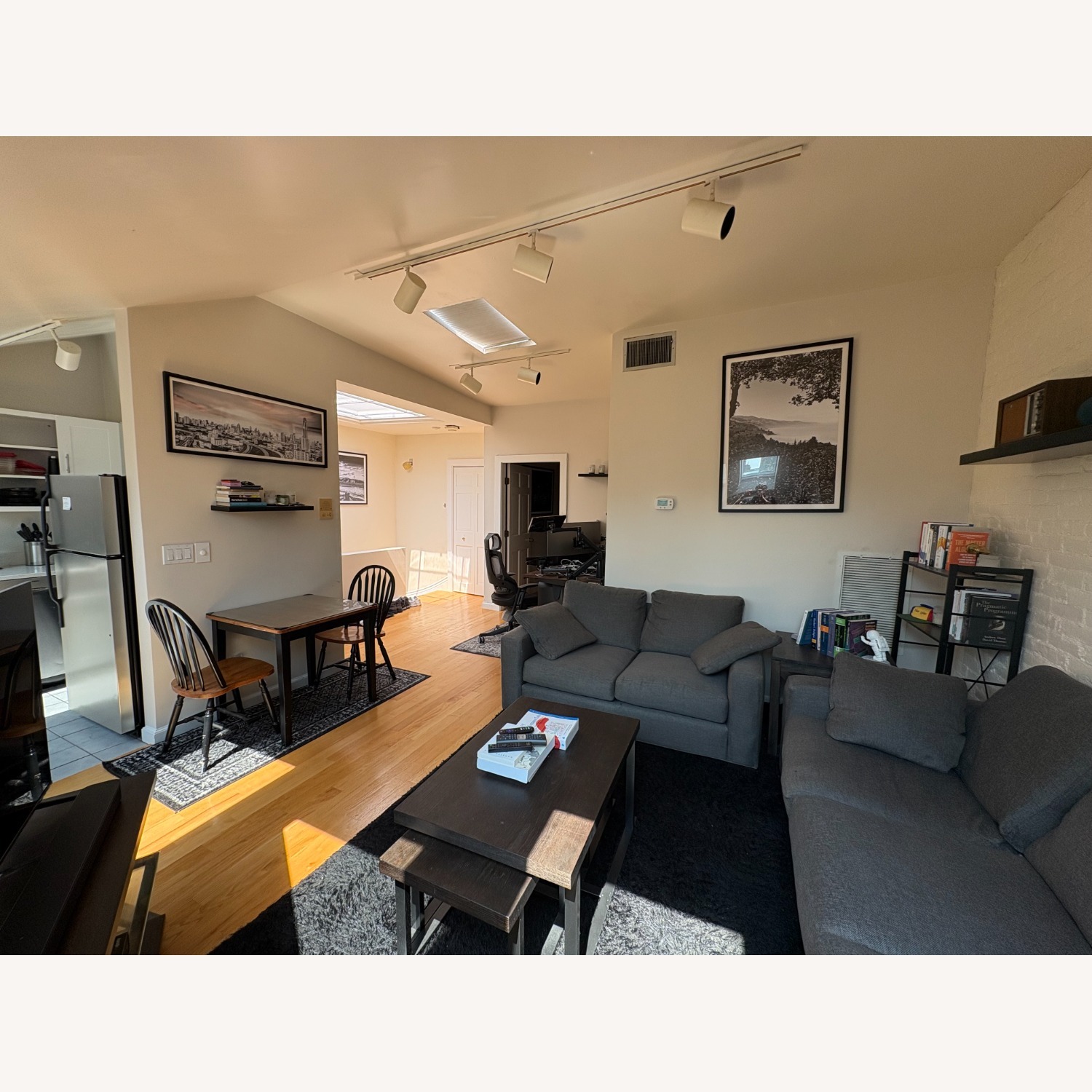  Metro 65" Loveseat (2 Pillows) in Gino Charcoal - image-6