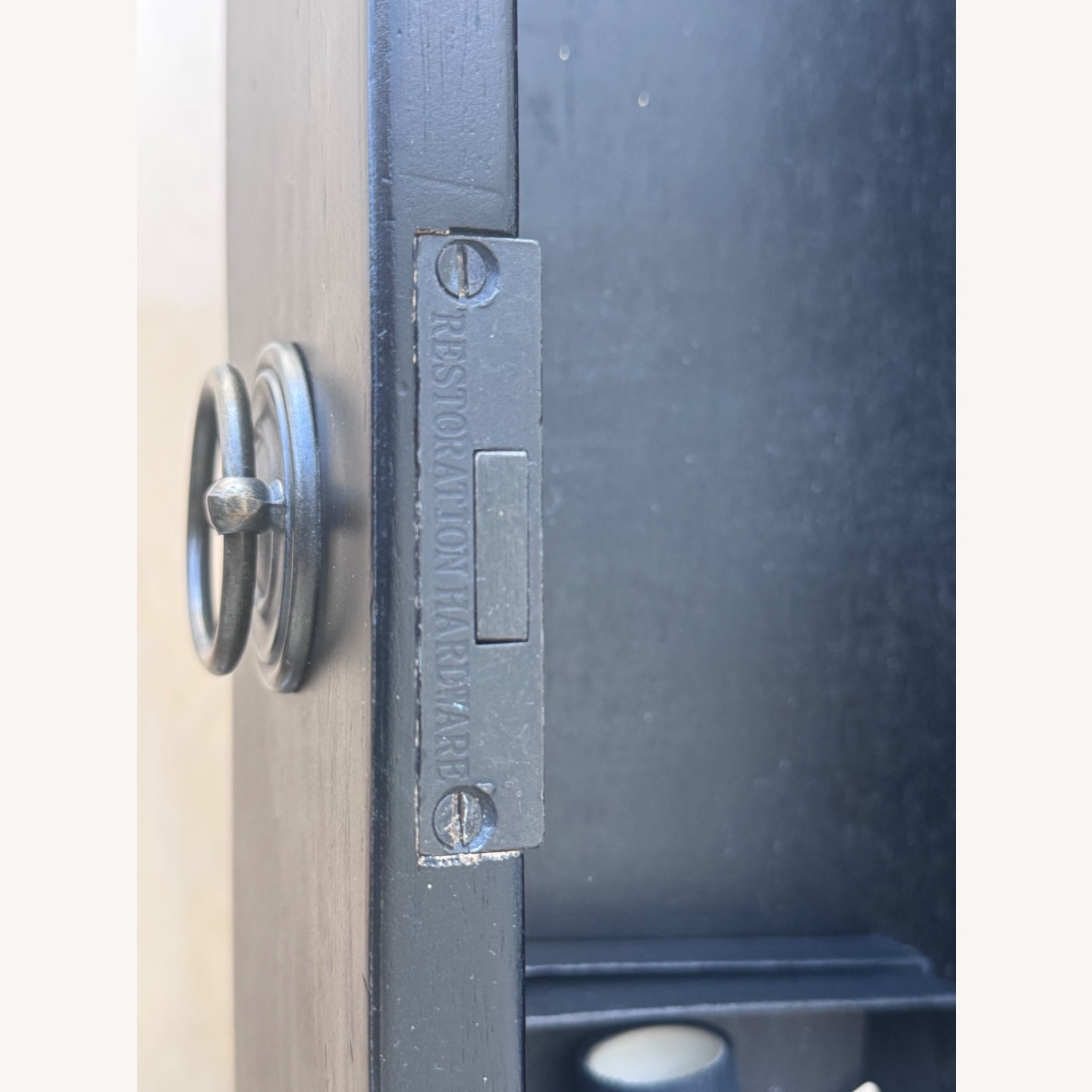 Restoration Hardware Black Maison Closed Nighstand - image-4