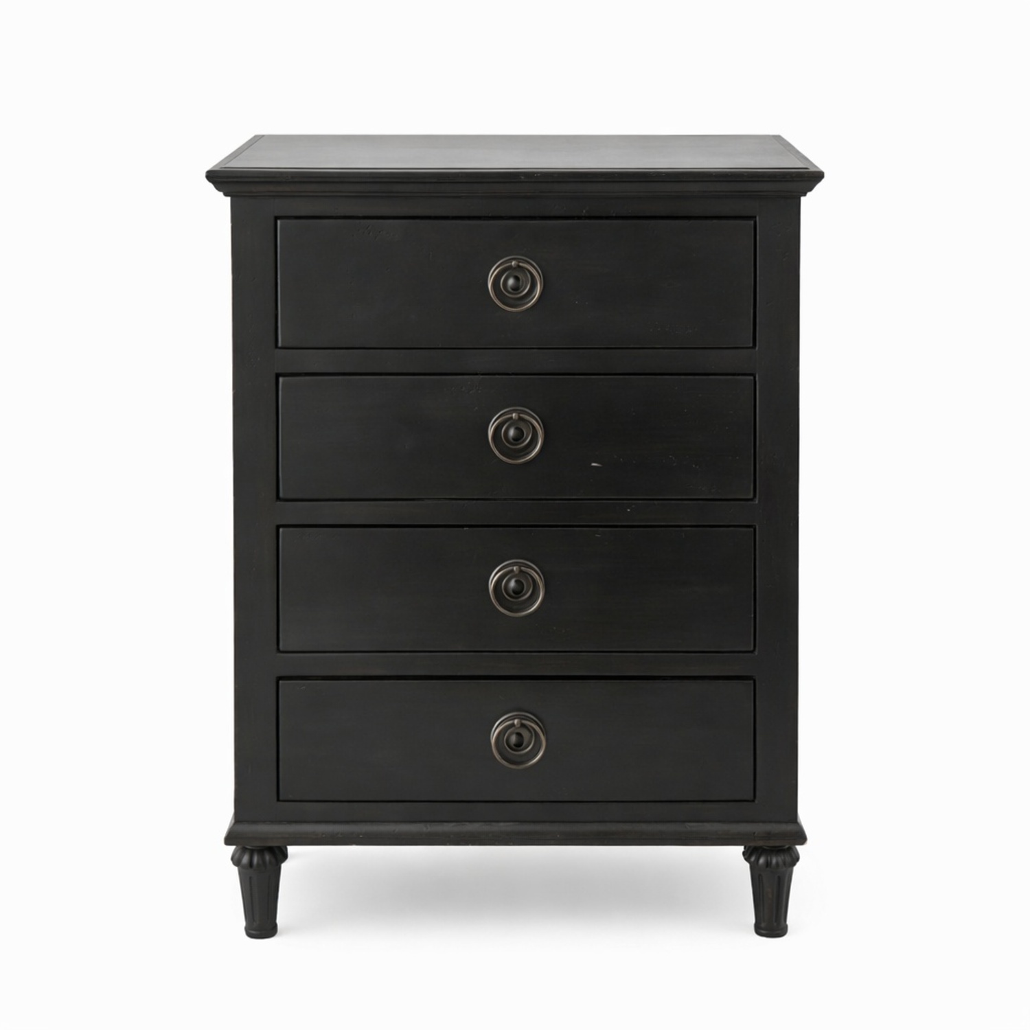 Restoration Hardware Black Maison Closed Nighstand - image-5