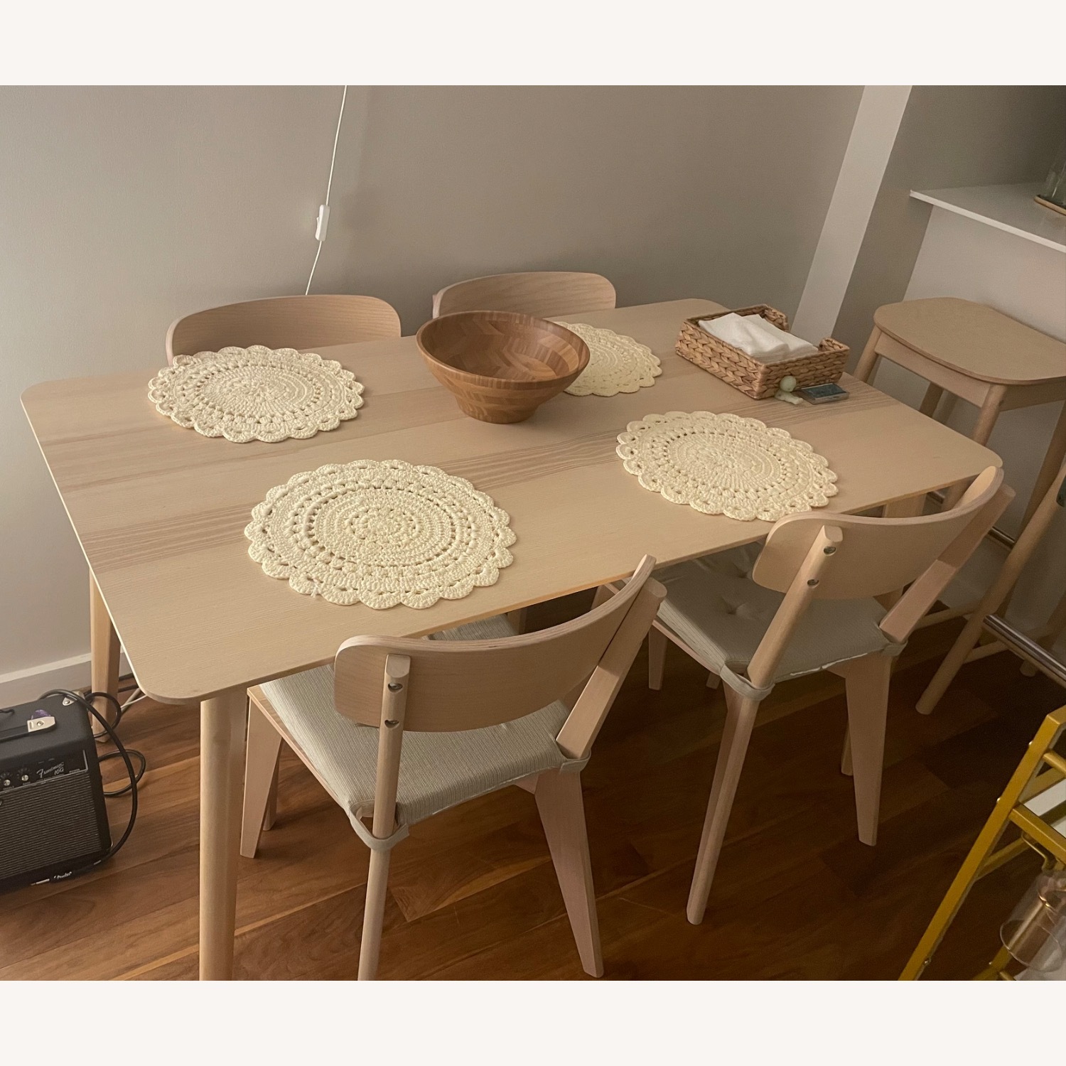 IKEA Dining Set + 2 Bar Stools - image-2
