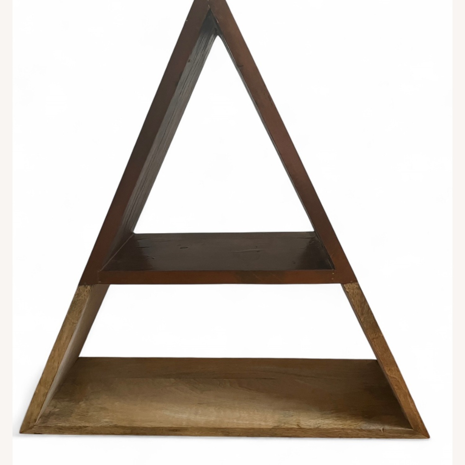 Urban Outfitters Dark Brown Triangle Bookshelf - image-3