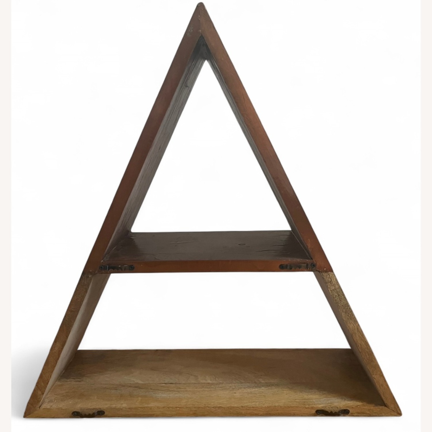 Urban Outfitters Dark Brown Triangle Bookshelf - image-1