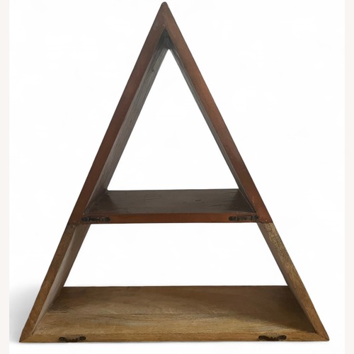 Used Urban Outfitters Dark Brown Triangle Bookshelf for sale on AptDeco