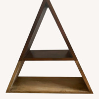 Urban Outfitters Dark Brown Triangle Bookshelf