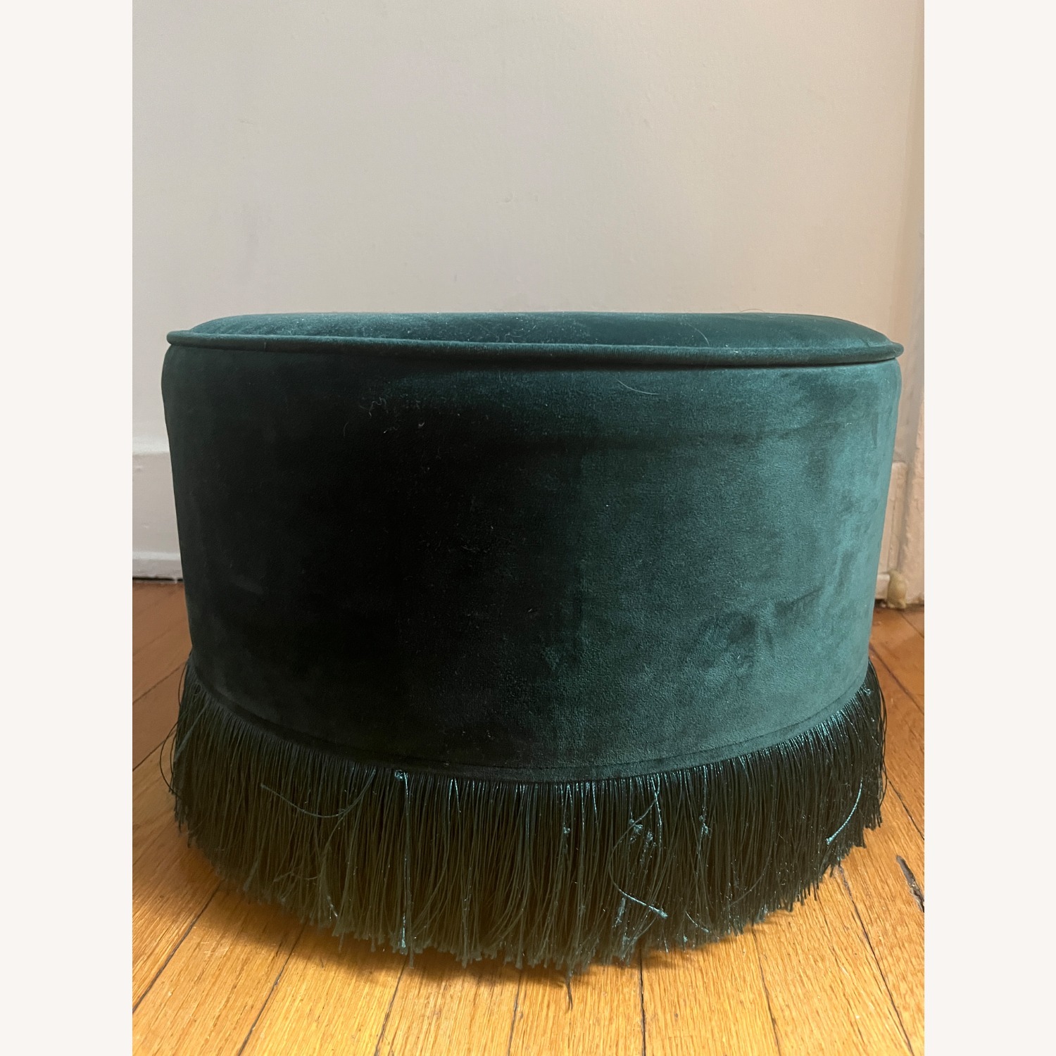 Target Green Velvet Ottoman - image-1
