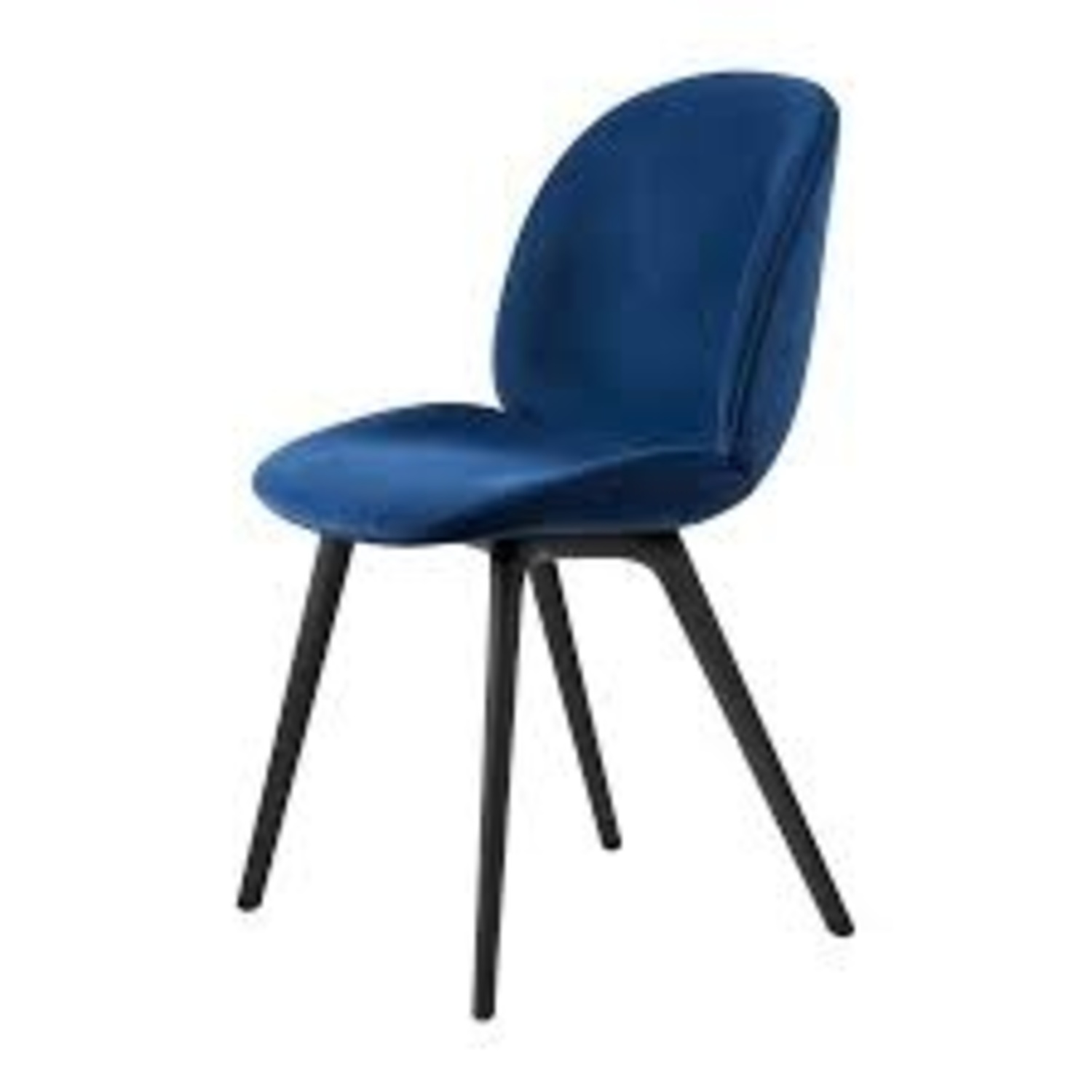 Gubi Beetle Velvet Dining Chairs/Black Oak Legs - image-6