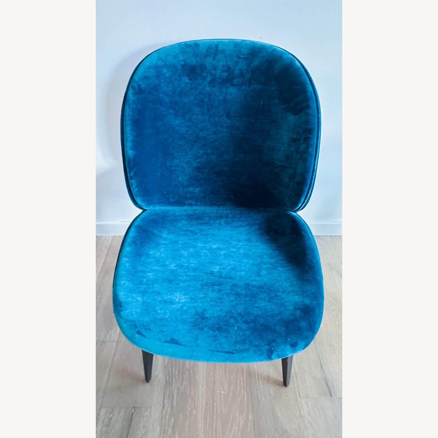 Gubi Beetle Velvet Dining Chairs/Black Oak Legs - image-5