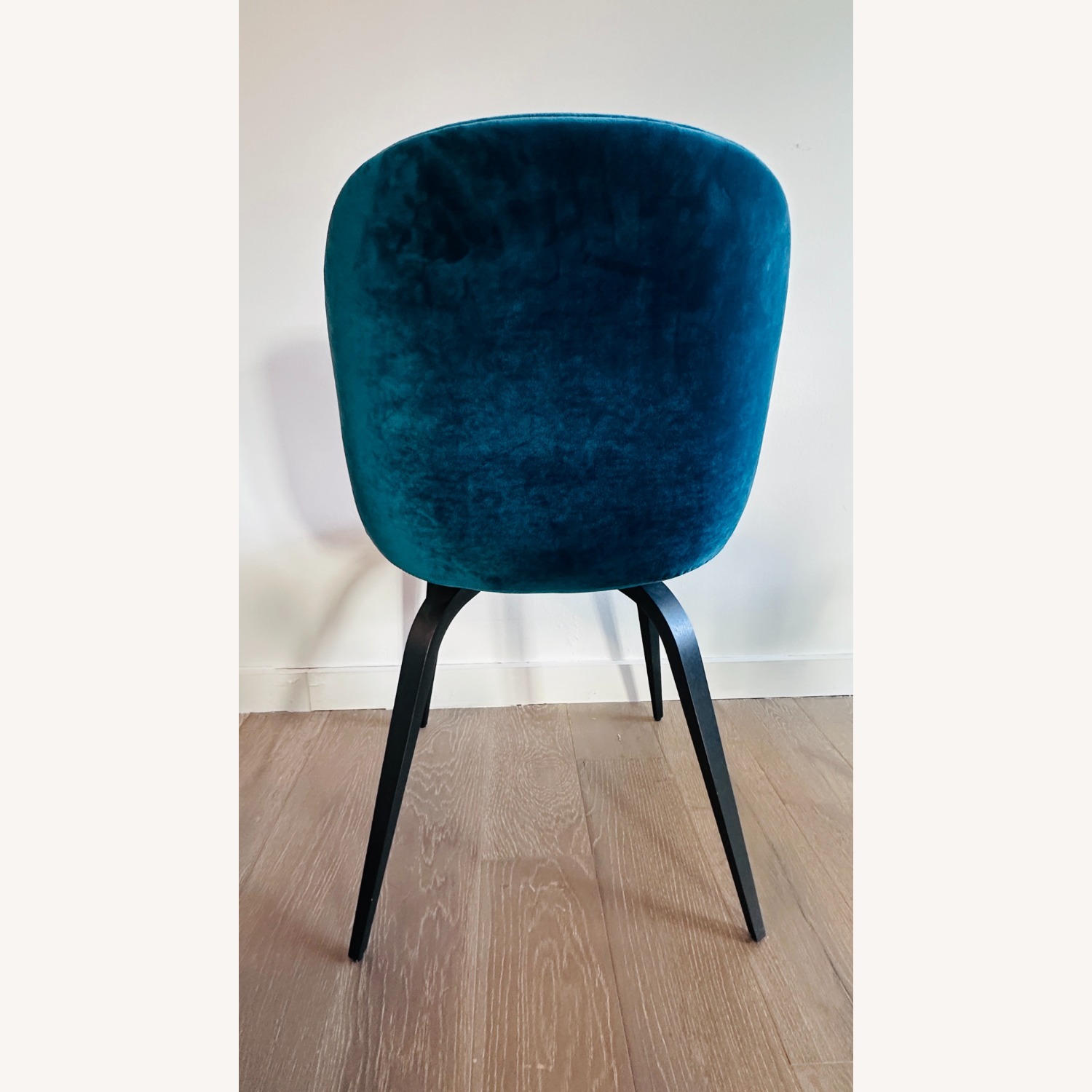 Gubi Beetle Velvet Dining Chairs/Black Oak Legs - image-4