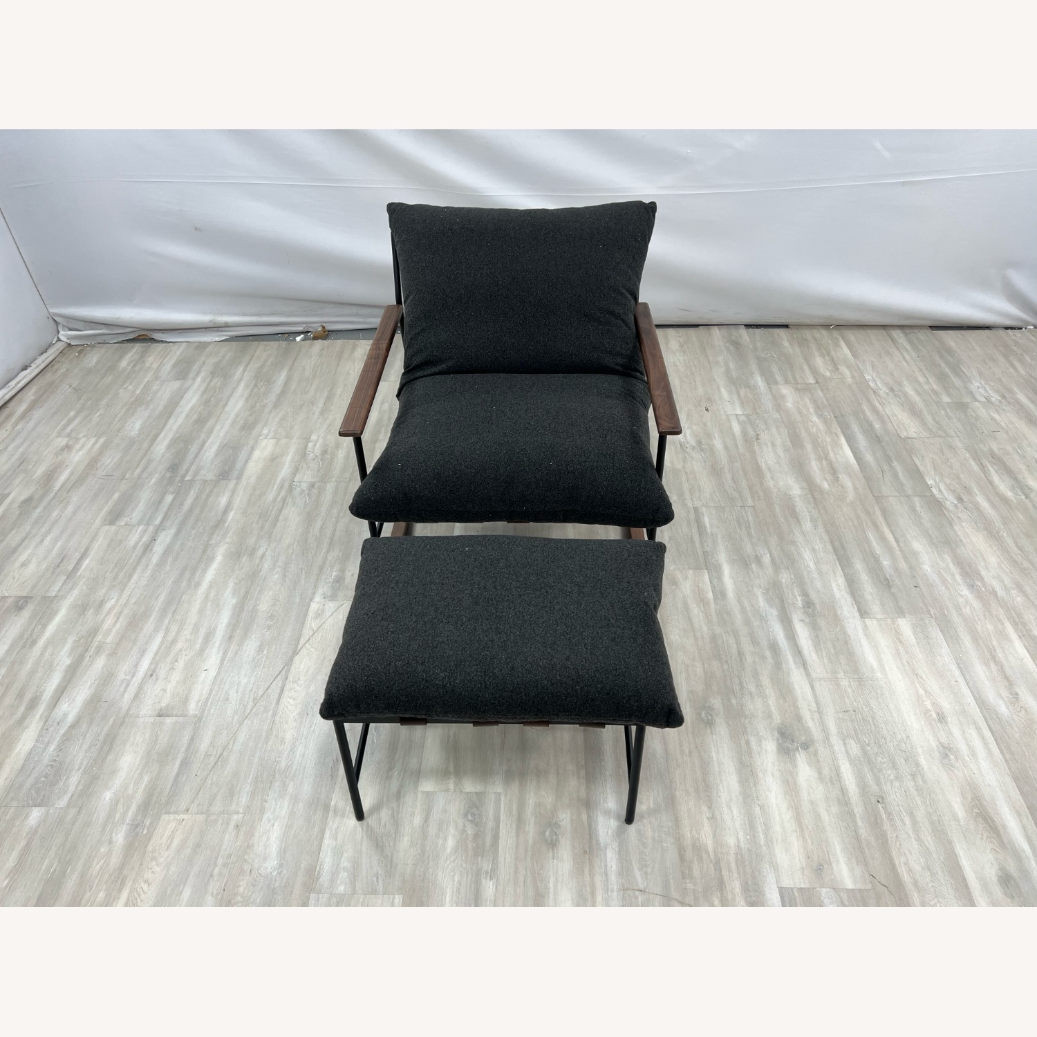 Denver Modern Indoor Vail Rocker and Ottoman - image-1