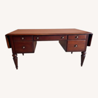 Solid Maple Office Desk W Storage