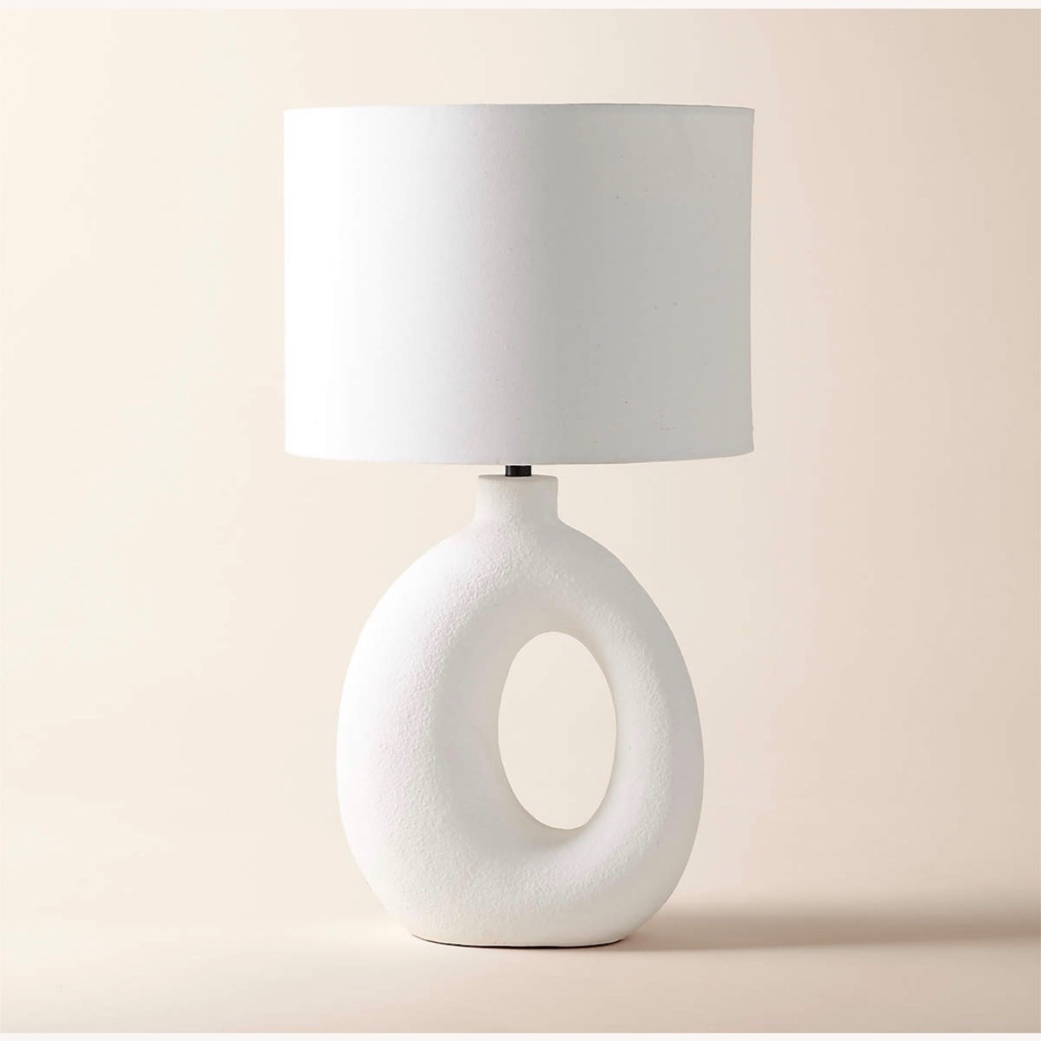 CB2 Algarve White Ceramic Table Lamps - image-1