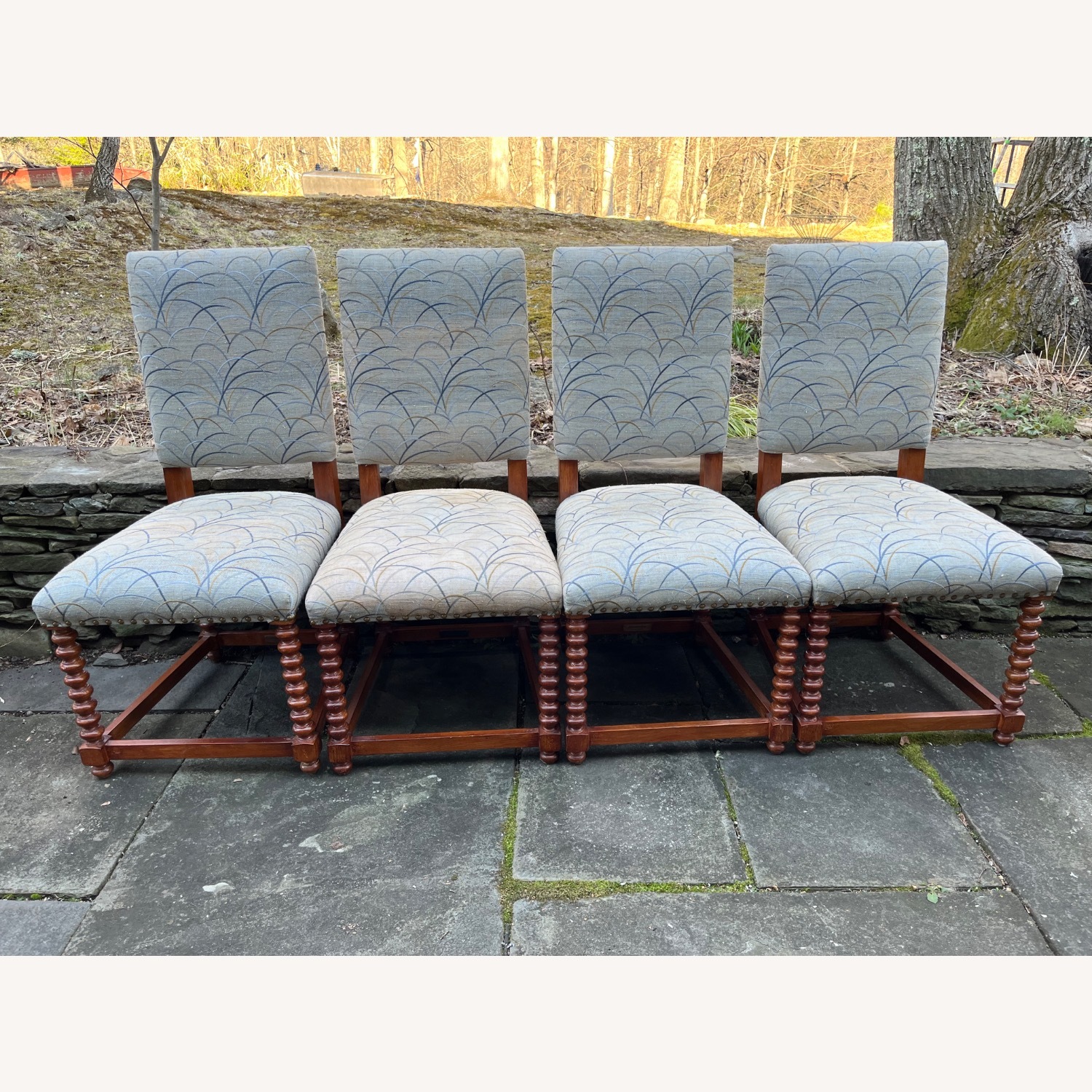 Dining Chairs - Century with Barley Twist Legs S/4 - image-5