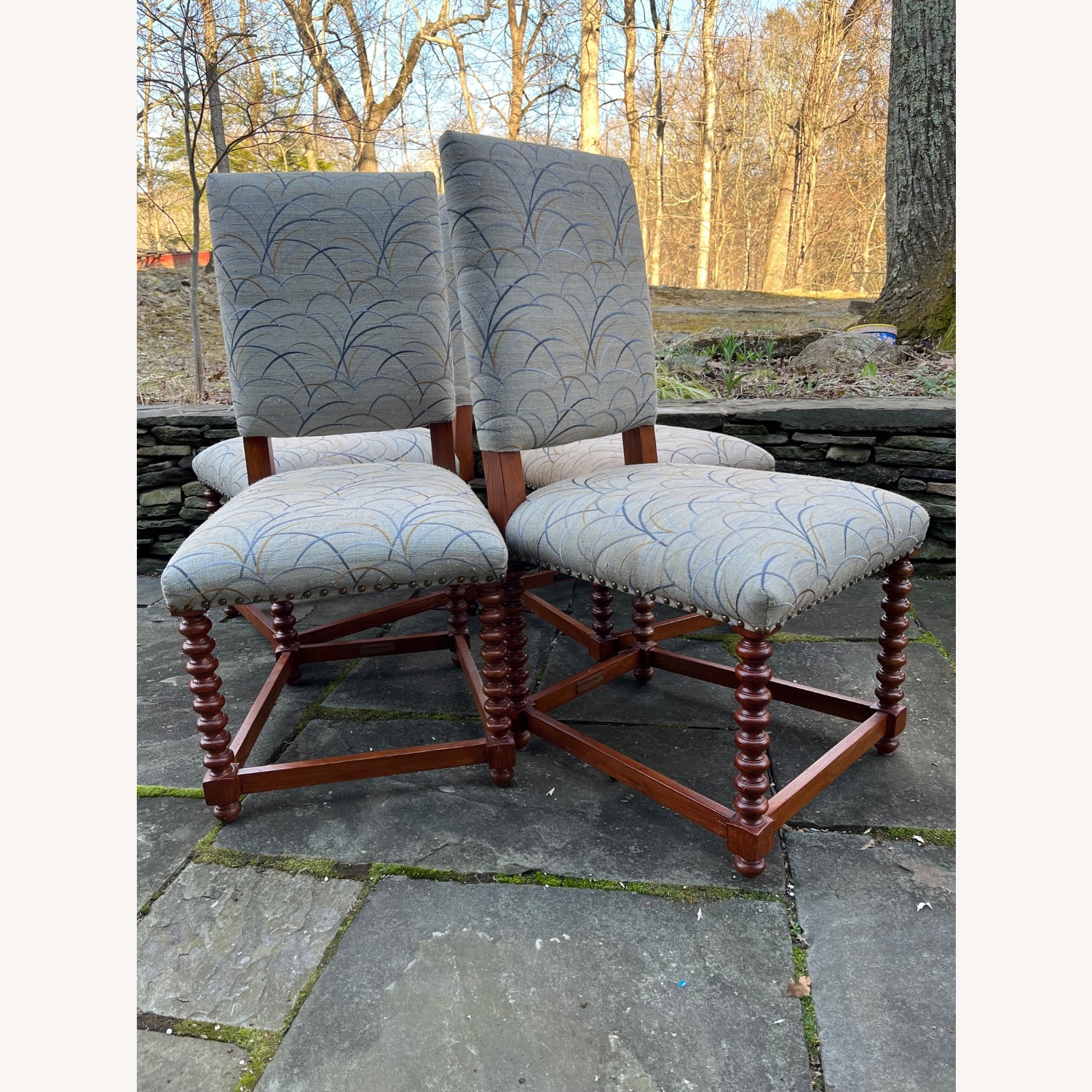 Dining Chairs - Century with Barley Twist Legs S/4 - image-2