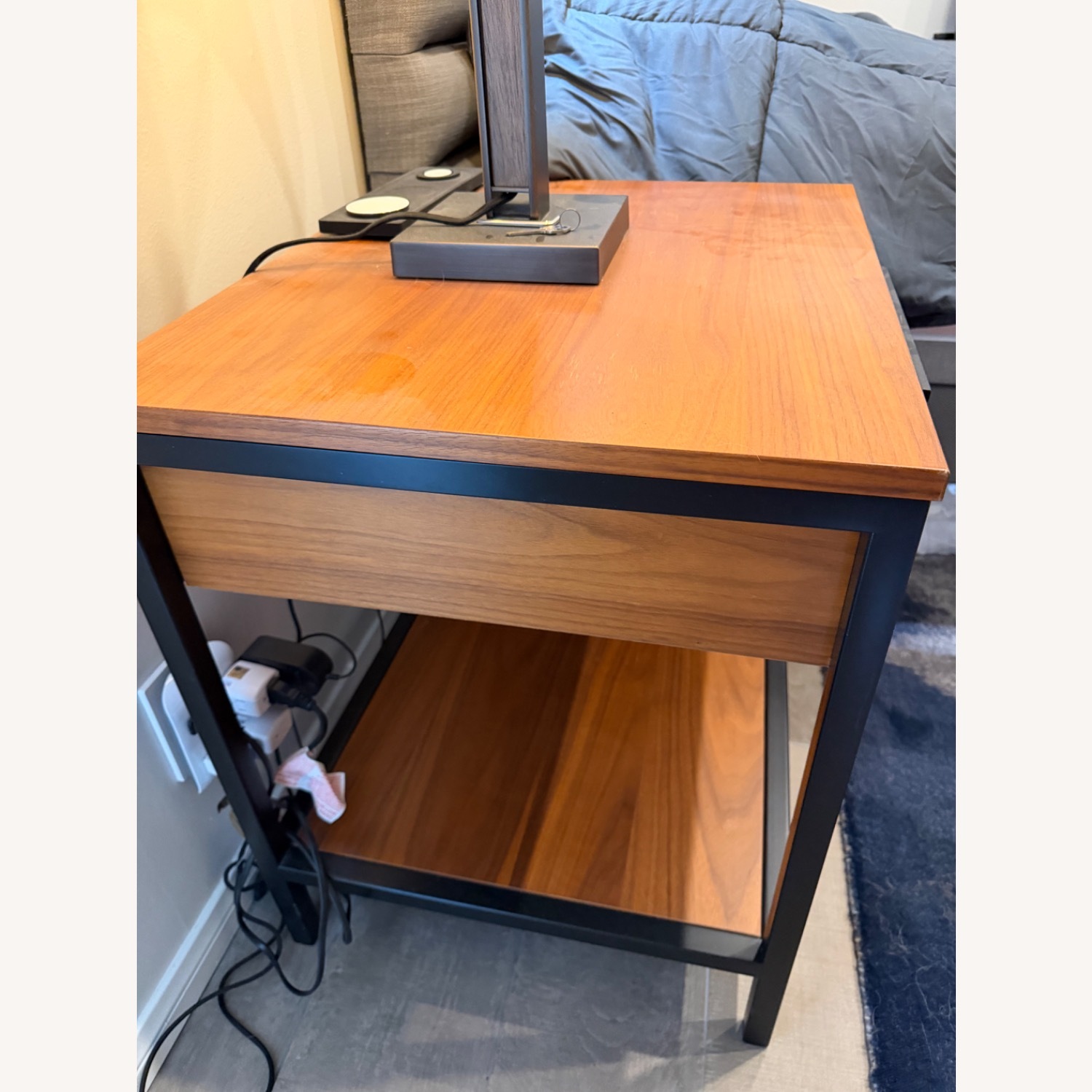 Crate & Barrel James Light Brown Nightstands - image-3