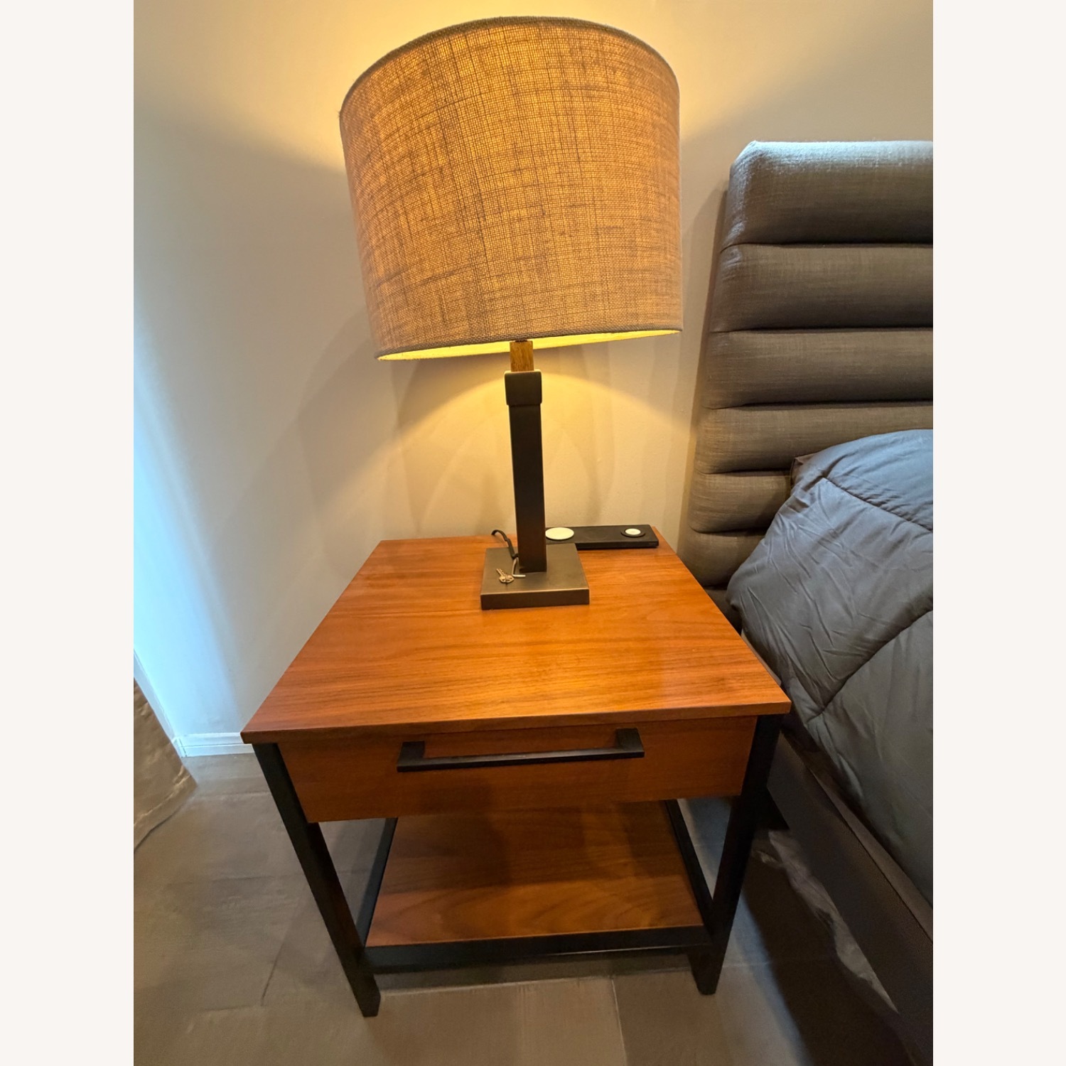 Crate & Barrel James Light Brown Nightstands - image-1