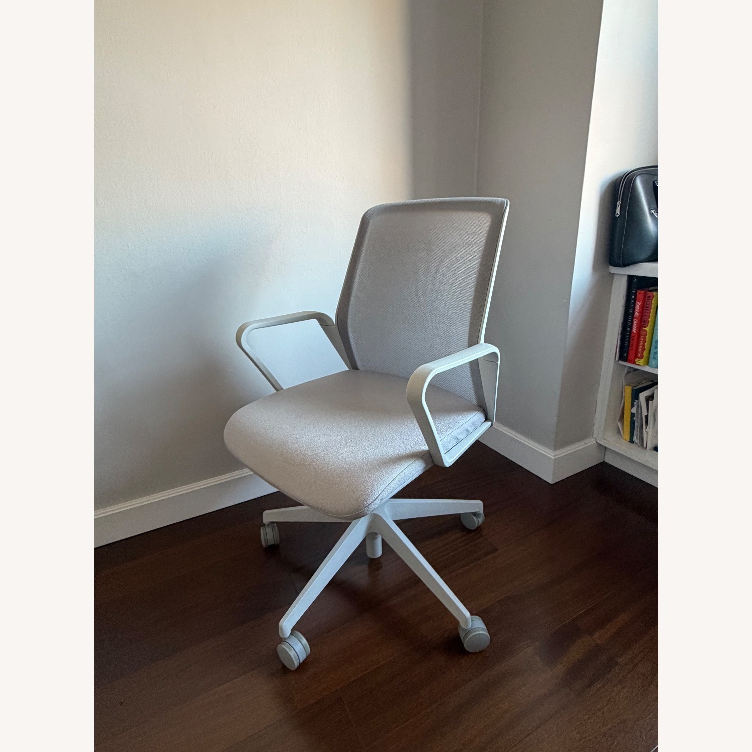 Herman Miller Light Gray Fabric Office Chair - image-4