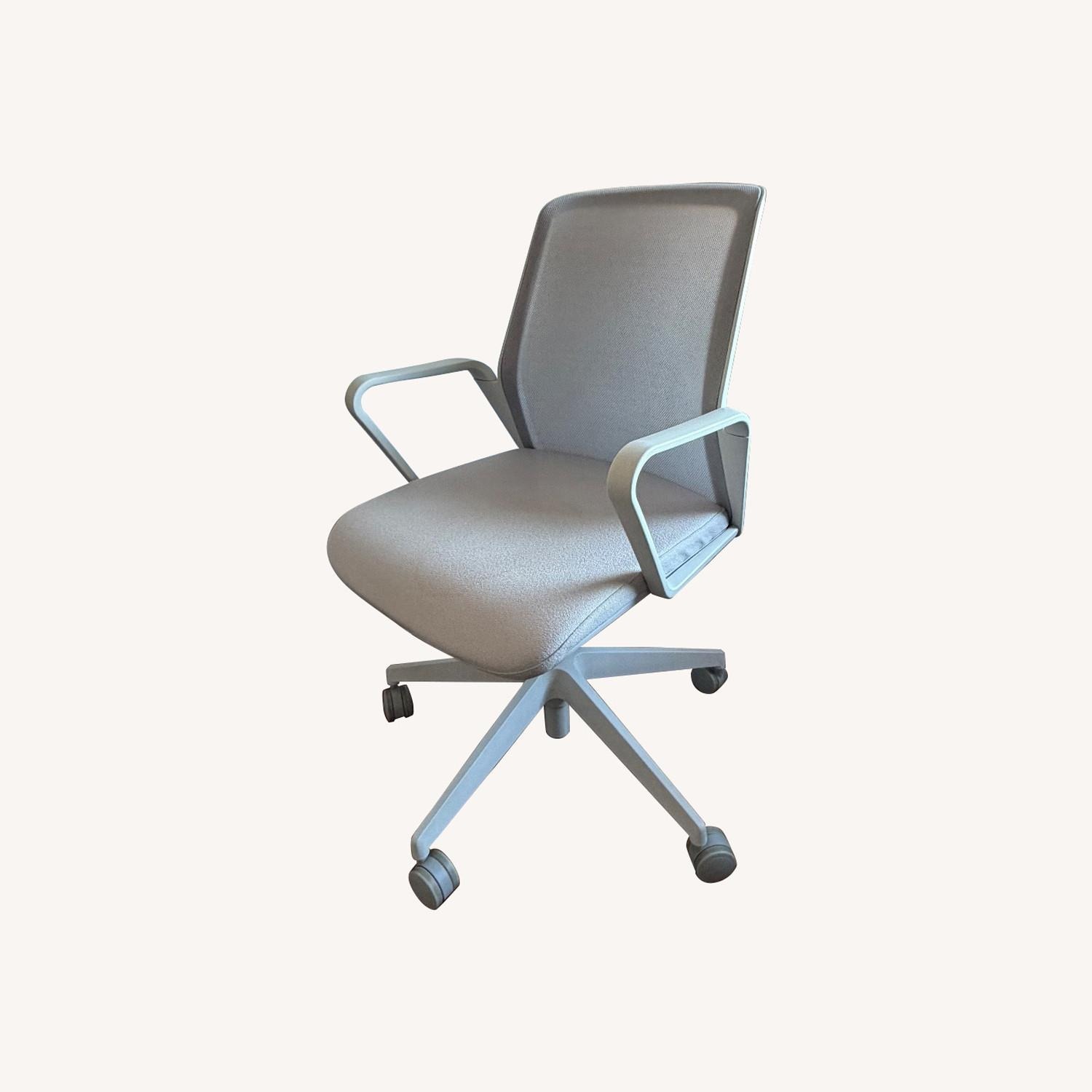 Herman Miller Light Gray Fabric Office Chair - image-1