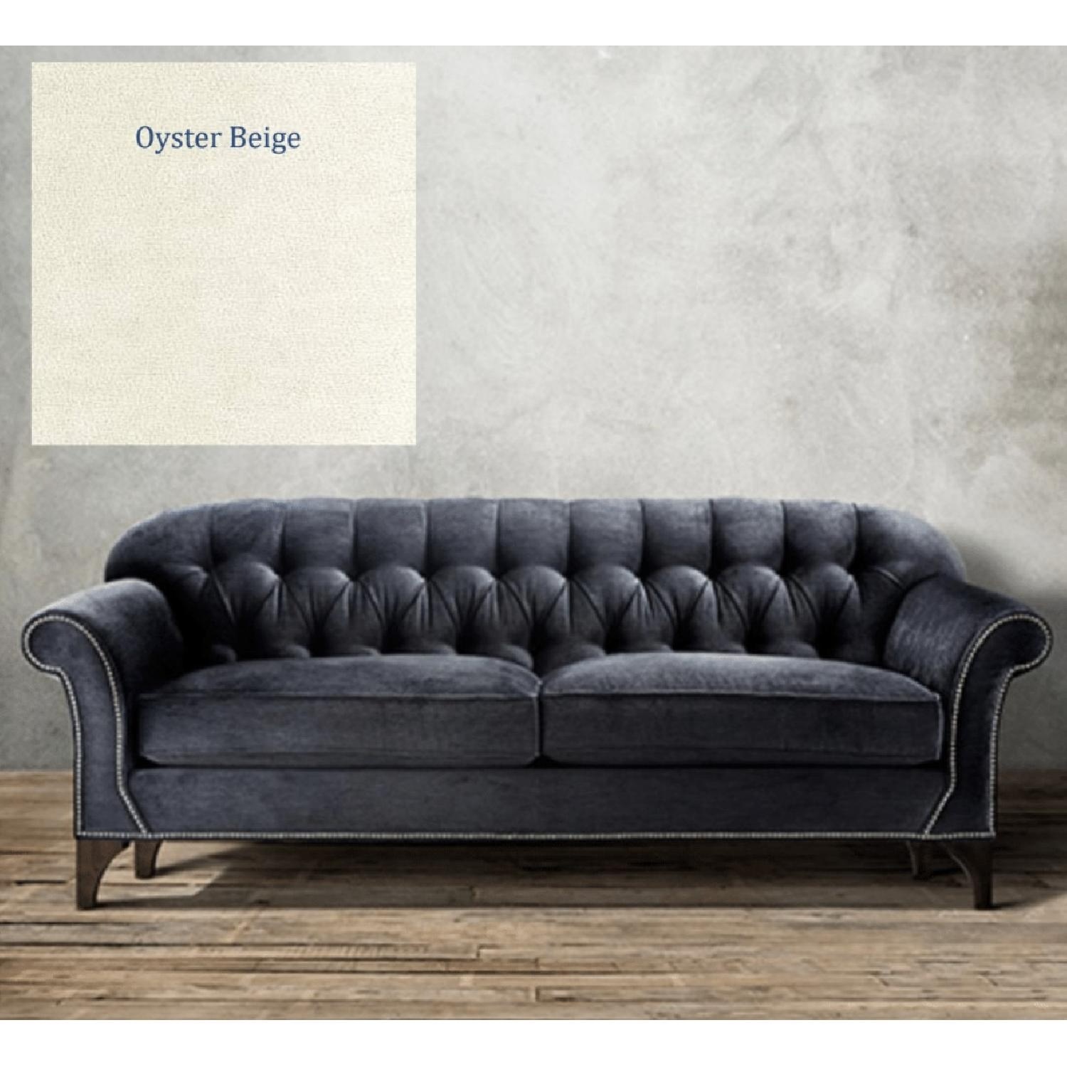 Arhaus Preston Grey Velvet Sofa - image-8