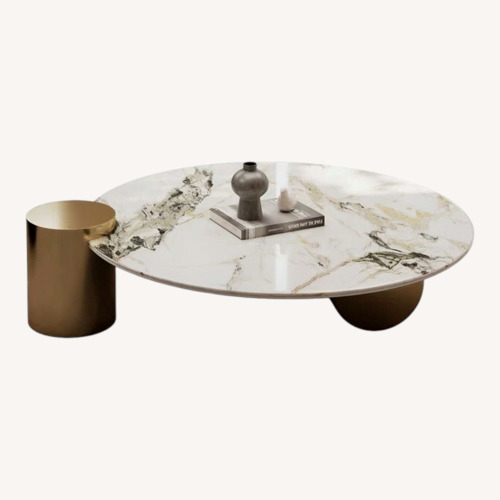 Used Wayfair Modern Marble Effect Coffee Table for sale on AptDeco