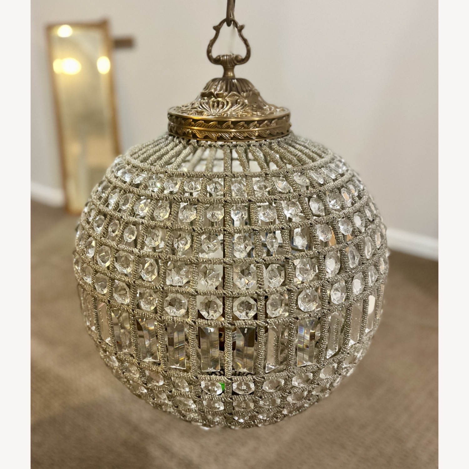 Restoration Hardware French Empire Crystal Globe Chandelier - image-5